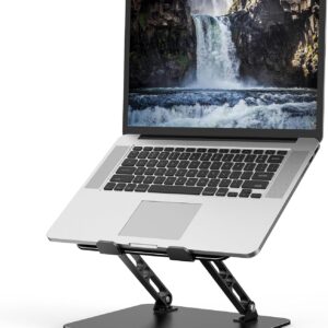Adjustable Laptop Stand for Desk, Metal Laptop Riser Holder